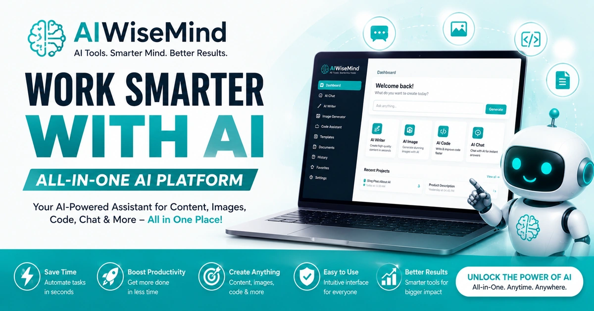 AIWiseMind AI content automation dashboard screenshot